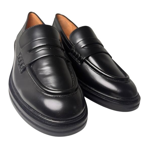 Madewell The Vernon Loafer True Black Sz 8.5 Worn 1X Preppy Career Academia Chic - Picture 6 of 16